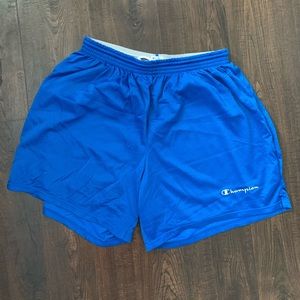 Large blue Champion mesh shorts
